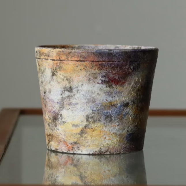 Hommage à Monet Mood One Choko Cup Coffee Cup Engobe Matte Textured Ceramic Stoneware