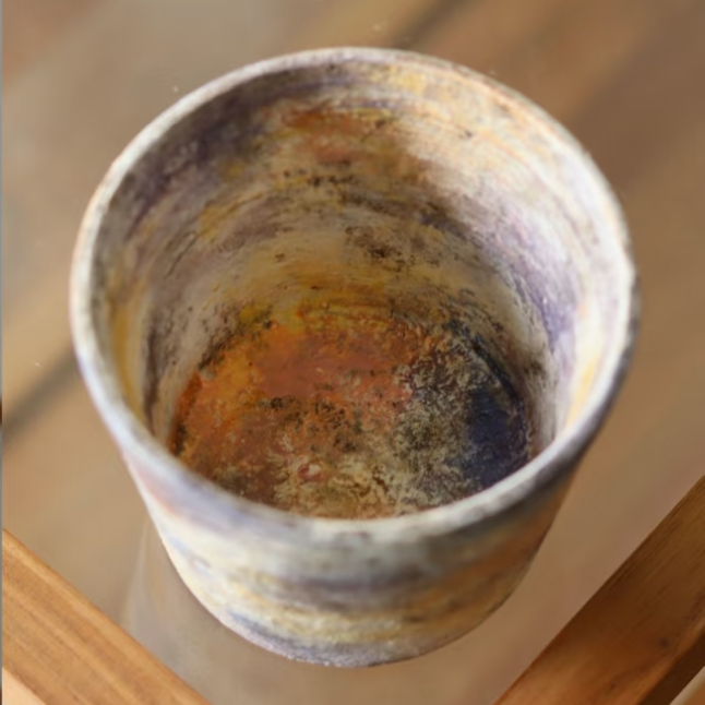 Hommage à Monet Mood One Choko Cup Coffee Cup Engobe Matte Textured Ceramic Stoneware