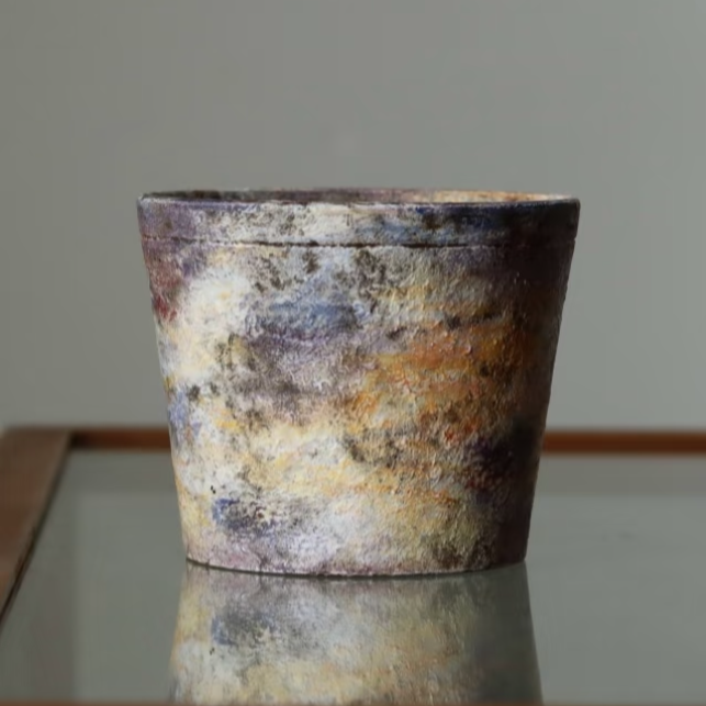 Hommage à Monet Mood One Choko Cup Coffee Cup Engobe Matte Textured Ceramic Stoneware