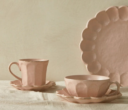 Kaneko Kohyo Japan Rinka Soup Cup and Saucer Pink