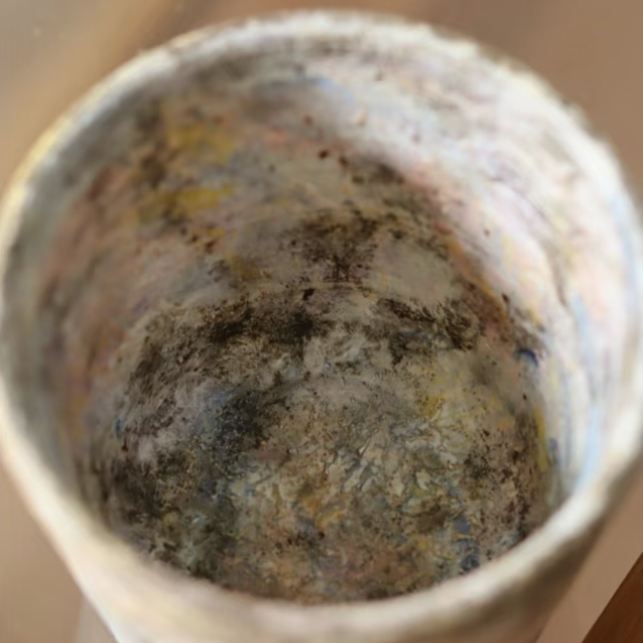 Hommage à Monet Mood Four Choko Cup Coffee Cup Engobe Matte Textured Ceramic Stoneware