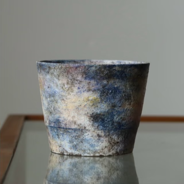 Hommage à Monet Mood Five Choko Cup Coffee Cup Engobe Matte Textured Ceramic Stoneware