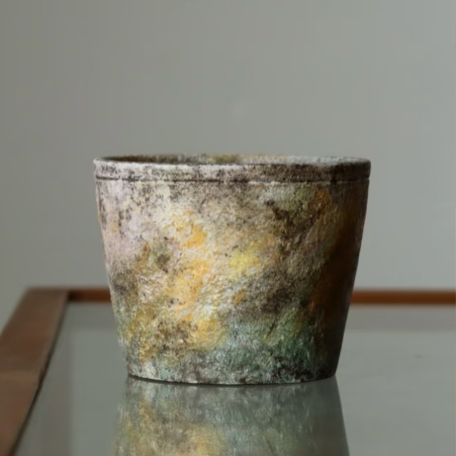 Hommage à Monet Mood Six Choko Cup Coffee Cup Engobe Matte Textured Ceramic Stoneware