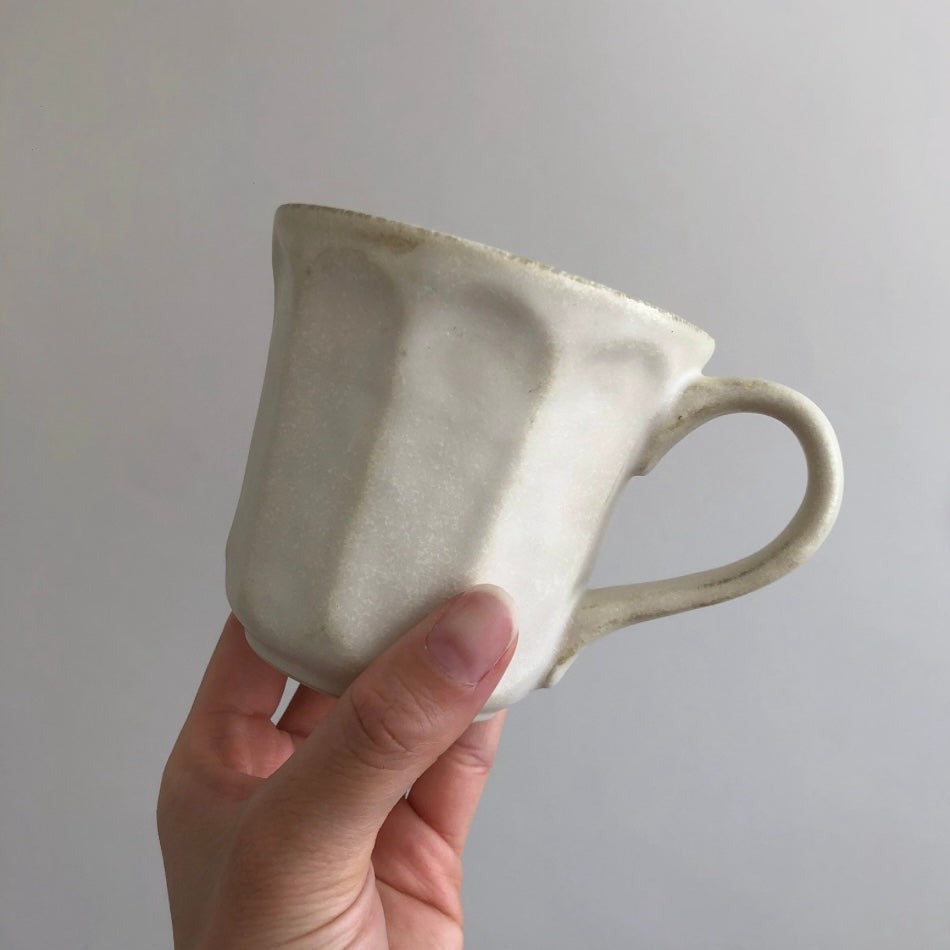 Kaneko Kohyo Rinka Mug and Saucer White