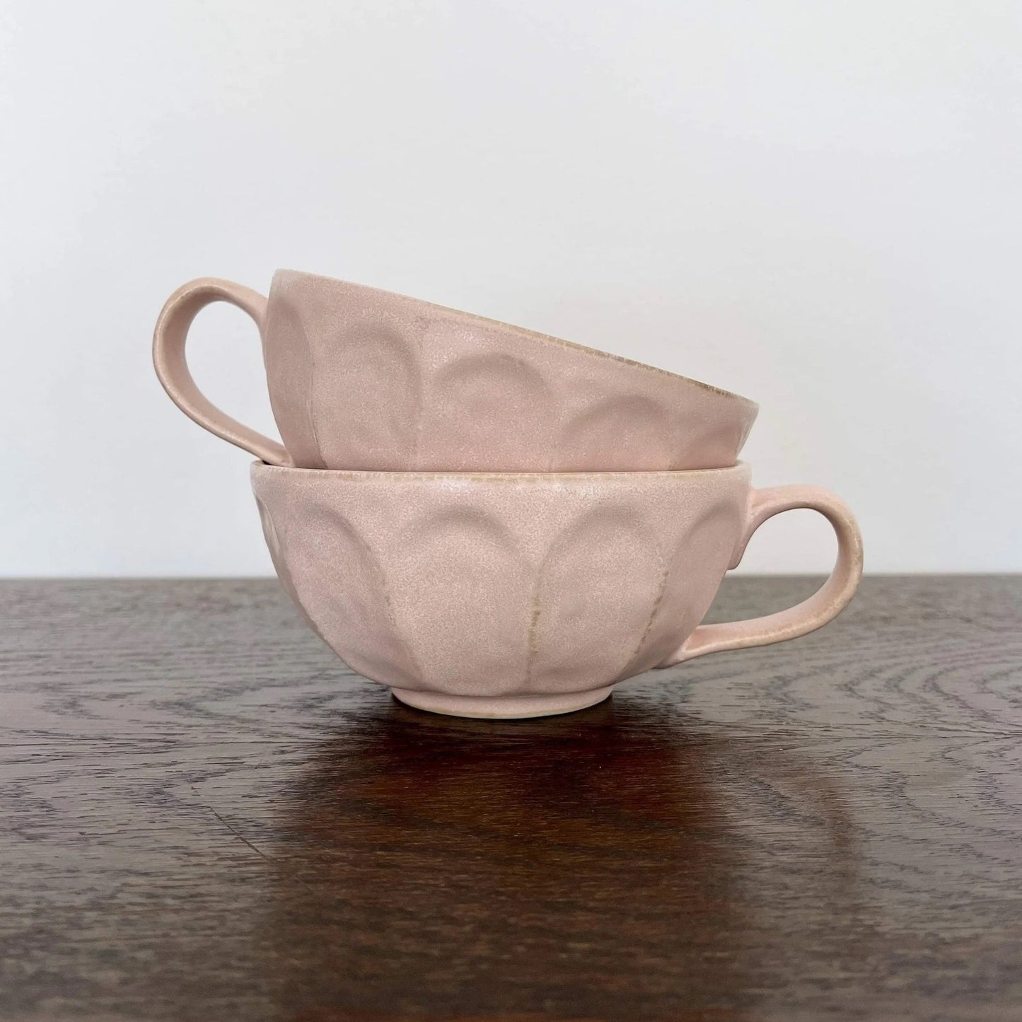 Kaneko Kohyo Japan Rinka Soup Cup and Saucer Pink