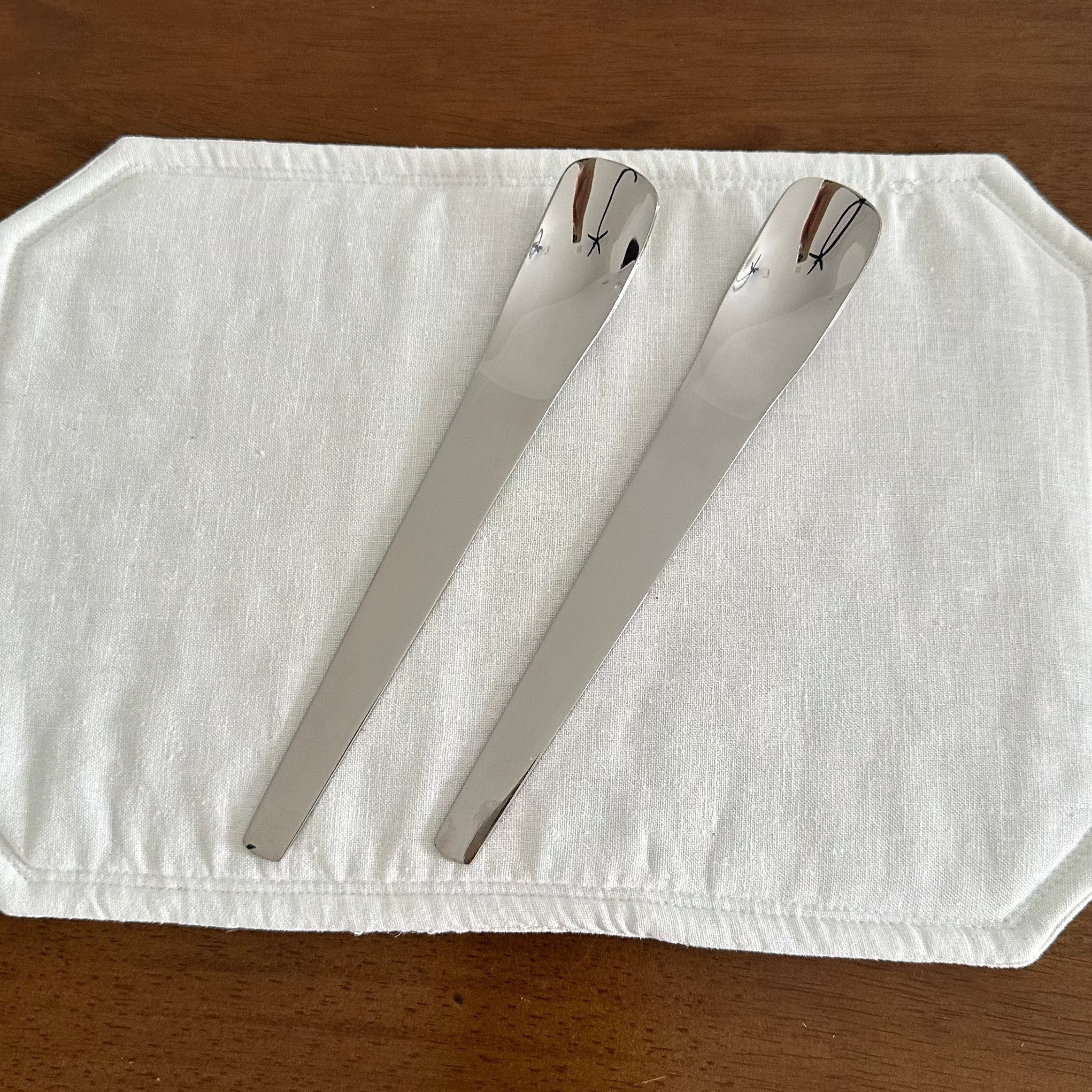 PLENA 18/10 Stainless Steel Thick Yogurt Dessert Spoon Spread Jam Spoon Cutlery Flatware