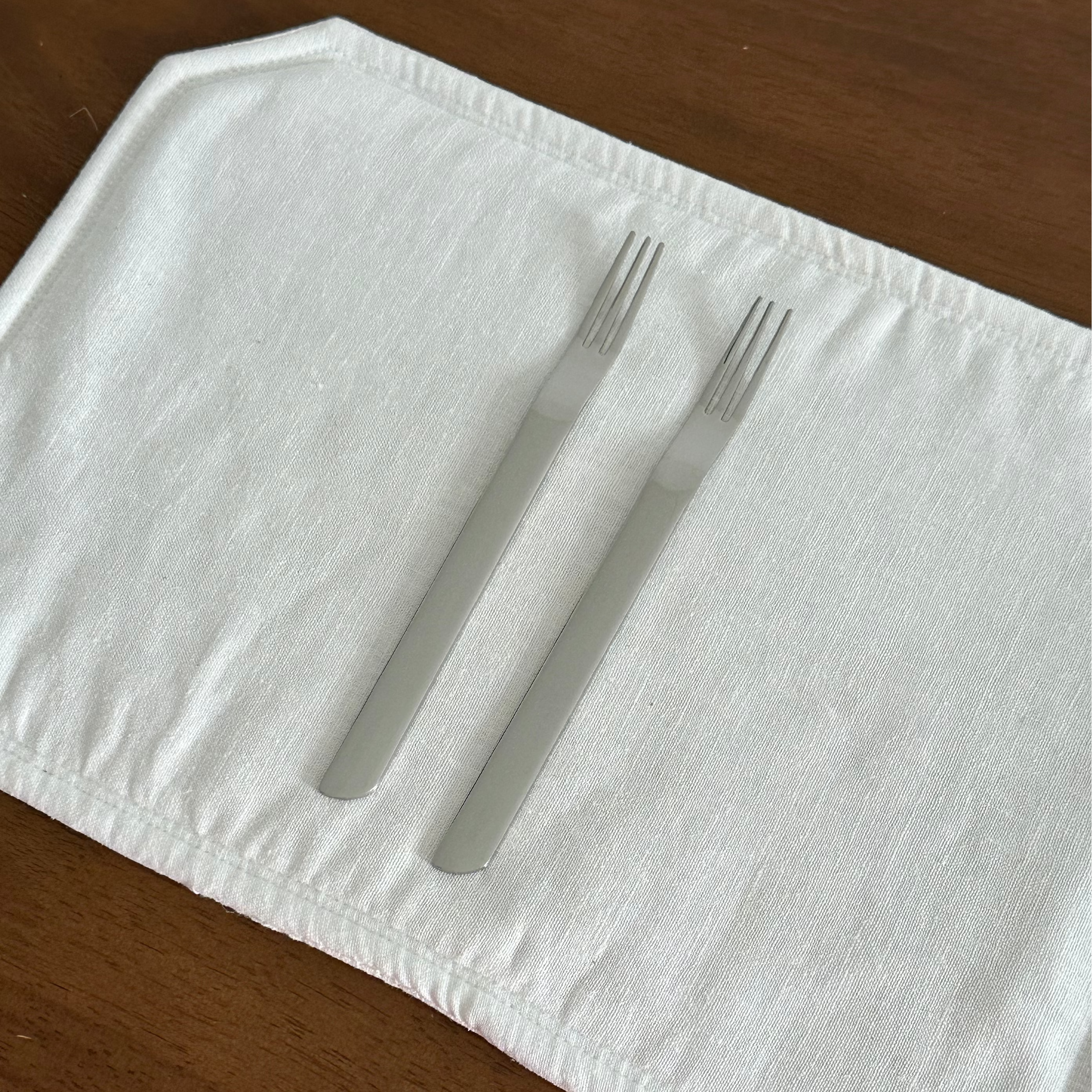 MILA 316 Stainless Steel Minimalist Thick Fruit Dessert Fork Cutlery Flatware