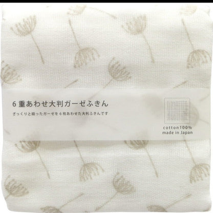 Ōban Gāze Fukin Japan Dandelion Kitchen Kaya Fabric Cleaning Cloth Dish Cloth