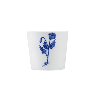 BELLE Poppy Floral Pot Blue and White Underglazed Porcelain Stacking Cups Set