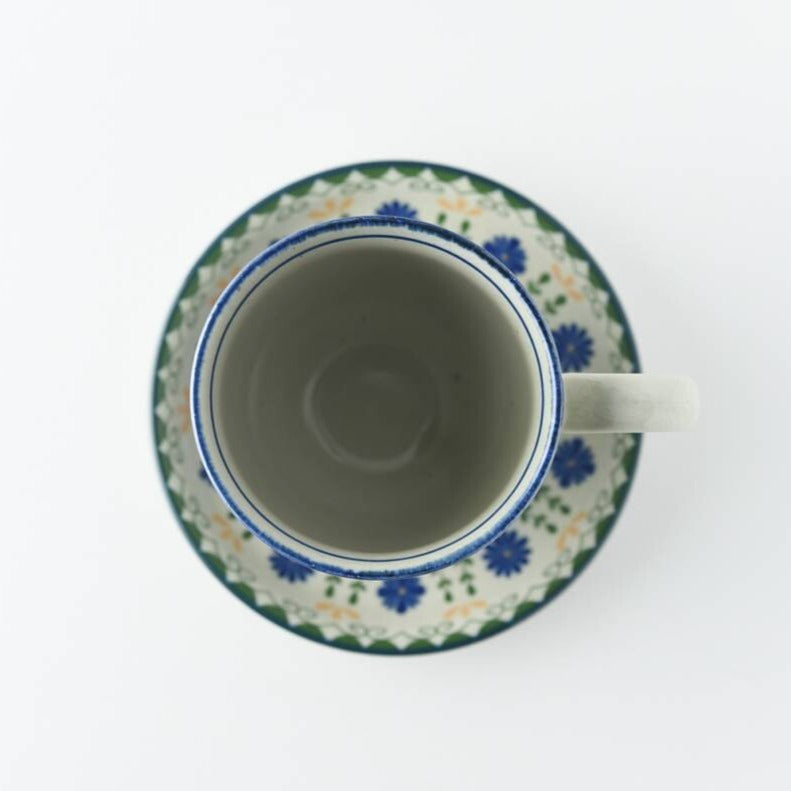 Secret Garden Retro Tea/ Coffee Cup and Saucer Set Mino Ware