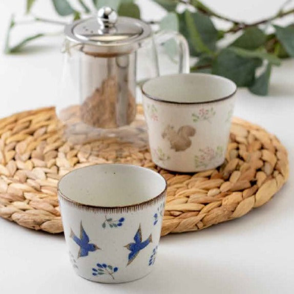 Calme Japan Tori Birds Cup Mino Ware