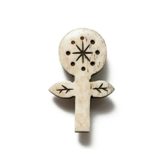 Akorat Japan Bone Brooch Flower