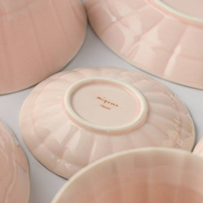Miyama Suzune Serving Plate Porcelain Peach Glaze