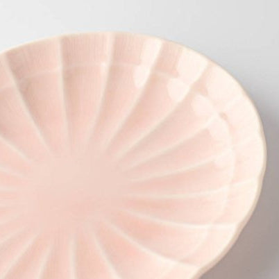 Miyama Suzune Serving Plate Porcelain Peach Glaze